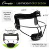 Champion Sports Steel Softball Face Mask – Durable Fielder’s Mask for Youth & Adults, Protective Headgear for Indoor & Outdoor Play, Multiple Colors Available(White)