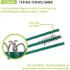 Champion Sports TTGAME Tetherball Tennis: Swingball Outdoor Lawn Game for Kids, Adults, and Families – Backyard Tether Kit with Tennis Ball and Paddle Set(Tennis Tetherball and Paddle Set)