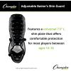 Champion Sports Universal 7.5″ L Adjustable Batters Shin Guard (Set of 1) – Wrap Around Padding and Ankle/Foot Protector – Quick Release Buckles – Ages: Youth to Adult