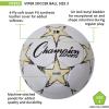 Champion Sports Viper Soccer Ball – Sizes 3, 4, 5 – Soft Touch TPU Cover, Durable Butyl Bladder, Youth & Adult Training Ball for Indoor & Outdoor Play, Multi-Color Design(Size 3)