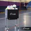 Champion Sports Volleyball Cart & Equipment Storage, Durable Aluminum Frame for High Volume Practices & Training Sessions, 24 to 40 Ball Storage Sizes(Collapsible Cart (30 Ball Capacity))