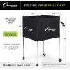 Champion Sports Volleyball Cart & Equipment Storage, Durable Aluminum Frame for High Volume Practices & Training Sessions, 24 to 40 Ball Storage Sizes(Collapsible Cart (30 Ball Capacity))