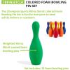 Champion Sports Weighted Foam Bowling Pin Set – Pins Only(Medium)