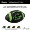Champion Sports Weighted Football(Black/Neon)