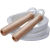 Champion Sports Wood Handle Jump Ropes – Durable Nylon or Leather Bearings – Skipping Rope, Fitness, Cardio Training, Agility, and Exercise Workouts(16′ Rope)