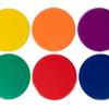Champion Sports XLMSPSET Poly Spot Markers for Sports, Activities, and Social Distancing – 12-inch, Set of 6 – Multicolor(6 Count (Pack of 6))