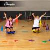 Champion Sports XLMSPSET Poly Spot Markers for Sports, Activities, and Social Distancing – 12-inch, Set of 6 – Multicolor(6 Count (Pack of 6))
