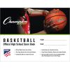 Champion Sports unisex BB1 coach and referee scorebooks, White, 30 GAMES US