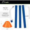 Champion Sports unisex-adult Quick Release Triple Flag Football Set(Multiple Colors)