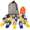 Champion Sports unisex-adult Quick Release Triple Flag Football Set(Multiple Colors)