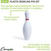 Champion SportsWeighted Foam Bowling Pin Set(White)