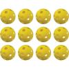 Champion Sports 12″ Hollow Plastic Softball Set – Practice Softballs – Regulation Size Balls – Fun for All Ages – Lightweight/Durable – Multiple Pack Sizes and Colors(Pack of 12 Hollow Plastic Softballs (Yellow))
