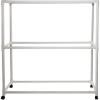 Champion Sports Ball Storage Cart, White, 62 InchL X 18.5 Inch W X 67 InchH(62″L x 18.5″W x 67″H)