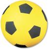 Champion Sports Coated High Density Foam Soccer Ball, Yellow, Black, 4(4)