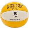 Champion Sports Exercise Medicine Balls, Leather with No-Slip Grip – Weight Training, Stability, Plyometrics, Cross Training, Core Strength – Multiple Weights(Yellow (6-7 lbs))