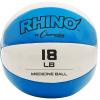 Champion Sports Exercise Medicine Balls, Leather with No-Slip Grip – Weight Training, Stability, Plyometrics, Cross Training, Core Strength – Multiple Weights(Teal (17-18 lbs))