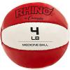 Champion Sports Exercise Medicine Balls, Leather with No-Slip Grip – Weight Training, Stability, Plyometrics, Cross Training, Core Strength – Multiple Weights(Red (4-5 lbs))