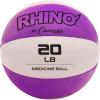 Champion Sports Exercise Medicine Balls, Leather with No-Slip Grip – Weight Training, Stability, Plyometrics, Cross Training, Core Strength – Multiple Weights(Purple (19-20 lbs))