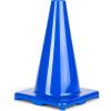 Champion Sports High Visibility Vinyl Cones – Durable Field Markers for Drills, Sports, Schools, Indoor Gyms & Outdoor Training(Blue)