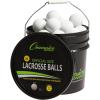 Champion Sports Lacrosse Balls Bucket – 36 Count NCAA & NFHS Certified Regulation Training & Game Balls – Yellow(White)