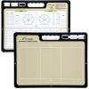Champion Sports Large & XL Dry Erase Board For Coaching – Whiteboards for Strategizing, Techniques, Plays – 2-Sided Boards with Front Side Full Field – Backside Half Field and Lineup(Volleyball)