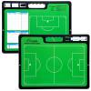 Champion Sports Large & XL Dry Erase Board For Coaching – Whiteboards for Strategizing, Techniques, Plays – 2-Sided Boards with Front Side Full Field – Backside Half Field and Lineup(Soccer)