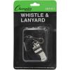 Champion Sports Metal Whistle with Lanyard – 12 Pack