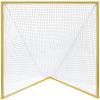 Champion Sports Pro & Collegiate Lacrosse Goal 6×6 ft Steel Frame for Men’s & Women’s Lacrosse, Training & Game Play(Yellow Goal (No Net))