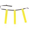 Champion Sports Quick Release Triple Flag Football Set – X-Large Gray Belt – 40″–50″ – Yellow Flags