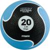 Champion Sports Rhino Elite Medicine Ball – Textured Surface, Superior Grip, Hollow Synthetic Rubber for Consistent Bounce & Durability, Multiple Weights & Colors – Optional Rebounder Sold Separately(20 Pounds – Blue)