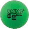 Champion Sports Rhino Gel Filled Medicine Ball – Durable, Soft Grip Weighted Ball for Strength, Cardio, & Rebounder Training – Multiple Weights for Home Gym & Fitness(7 LB Medicine Ball (Green))