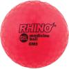Champion Sports Rhino Gel Filled Medicine Ball – Durable, Soft Grip Weighted Ball for Strength, Cardio, & Rebounder Training – Multiple Weights for Home Gym & Fitness(2 LB Medicine Ball (Red))