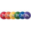 Champion Sports Rhino Skin Medium Bounce Dodgeballs(7″ Set of 6 – Assorted)