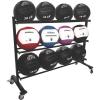 Champion Sports Rhino Slam Ball, 4-30 lb. Non-Slip Grip, Weightlifting, Crossfit, Home Gym, Fitness, 14″ Diameter Balls, Optional Storage Rack/Tree Sold Separately(Three Tier Storage Rack)