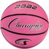 Champion Sports® Rubber Basketballs – Heavy Duty Pro-Style, Indoor/Outdoor Use, Premium Basketball Equipment for Physical Education, Various Sizes & Colors (Size 3, 5, 6, 7)(Pink)