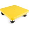 Champion Sports Scooter Board – Choice of Handles or No Handles, Durable Plastic Scooters for Youth Gym & PE Class, Indoor & Outdoor Play, Non-Marring Wheels, Multiple Sizes & Colors(Assorted (Yellow or Blue))