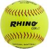 Champion Sports® Softballs – Leather & Synthetic Softballs for Practice or Game Play, Multiple Sizes, Cores & Styles, NFHS Approved & Training Sets Available(Leather Poly Core (Pack of 12))