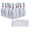 Champion SportsWeighted Foam Bowling Pin Set(White)