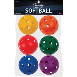 Champion Sports 12″ Hollow Plastic(Pack of 6)