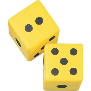 Champion Sports 6 Inch Coated Foam Dice(6 Inch (Set of 2))