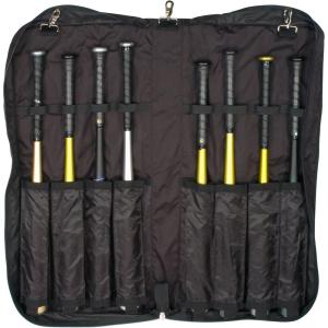 Champion Sports Baseball/Softball Equipment Bags – Bat & Helmet Bags, Hanging Dugout Organizers, Travel Caddies & Backpacks, Multiple Styles for Teams, Coaches & Players(8 Bats – Zippered Portfolio)