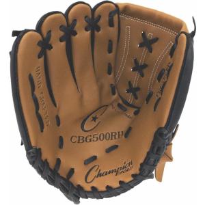 Champion Sports Catcher’s Mitt – Synthetic Leather | Deep Pocket and Scoop Toe Design | Adjustable Wrist Strap Closure | Youth Size: 32″ | Regular Fit