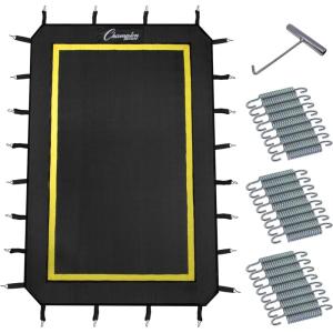 Champion Sports Deluxe Lacrosse Target: Ball Return Bounce Back Net Set for Professional, College and Grade School Training & Drills(3’W x 4’H)