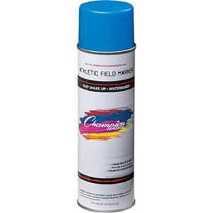 Champion Sports Field Marking Paint, Case of 12, Flourescent Blue, 20 oz