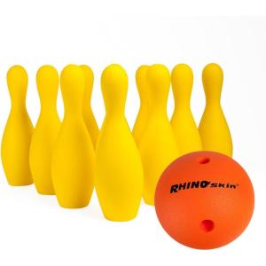 Champion Sports Foam Weighted Bowling Pin Set – Pins, Ball and Carry Case Set