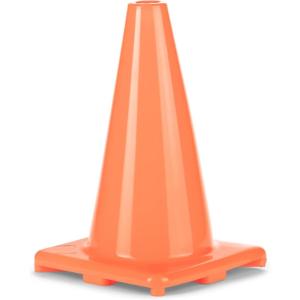 Champion Sports High Visibility Vinyl Cones – Durable Field Markers for Drills, Sports, Schools, Indoor Gyms & Outdoor Training(Orange)