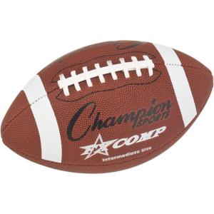 Champion Sports Intermediate Size Composite Leather Series Football, Brown