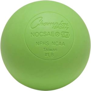 Champion Sports Lacrosse Balls & Rhino Skin Foam Balls – Official Size Balls for Games, Practice & Training, NCAA, NFHS & SEI Certified, Multiple Colors, Packs & Styles Available(Green)