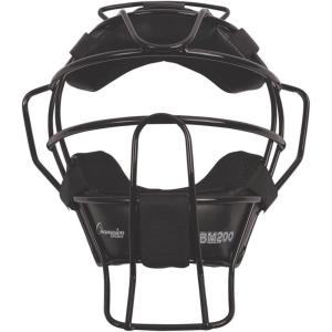 Champion Sports Lightweight Umpire Face Mask, Black