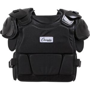Champion Sports Low Rebound Foam Professional Model Chest Protector – 16″ – Black